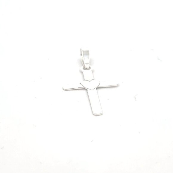 925 Sterling Silver Pendant Cross Religious - Picture 1 of 6